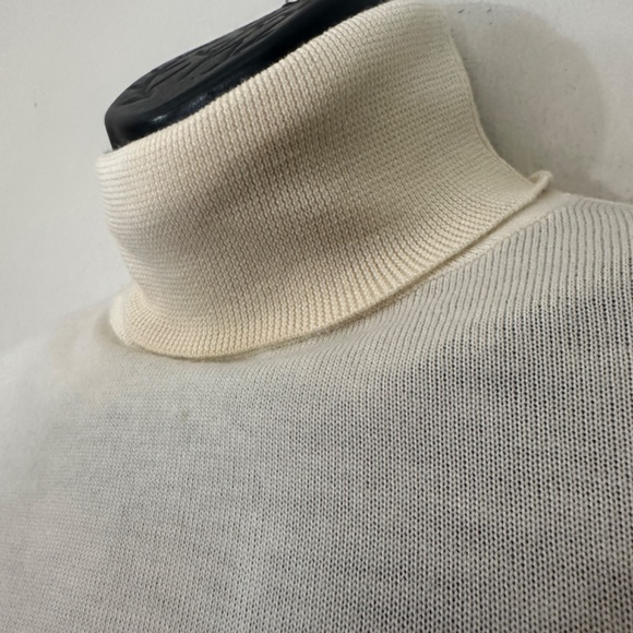 Bloomingdale's Cream Turtleneck Sweater for Men - Picture 3 of 5